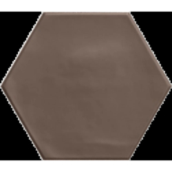 GEOMETRY HEX BROWN MAT...