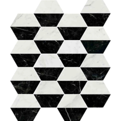 MARMI HEX DECOR BIANCO NERO...