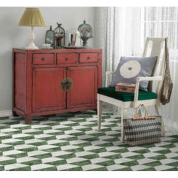 MARMI HEX DECOR BIANCO VERDE MAT 15X17,3 GAT.1 (P.83291)