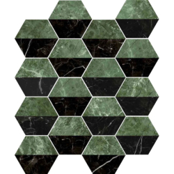 MARMI HEX DECOR NERO VERDE...