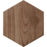 ONE BY ONE MINI HEX DARK OAK MAT 11,8X10,2 GAT.1 (P.82865)