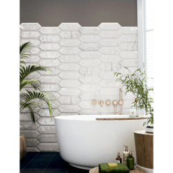 PICKET BEVELED CARRARA POŁYSK 10X30 GAT.1 (P.82961)