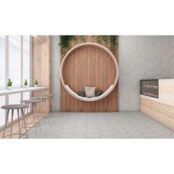 HEX PLAIN GREY MAT 23X27 GAT.1 (P.83055)