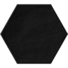 HEX PLAIN BLACK MAT 23X27 GAT.1 (P.83057)