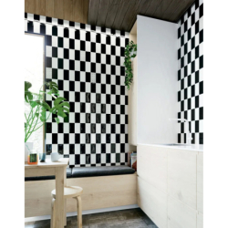 OCEAN DECOR WHITE & BLACK MIX POŁYSK 7,5X15 GAT.1 (P.83369)