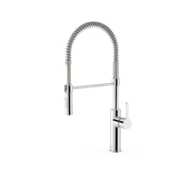 Bateria jednouchwytowa z wyciąganą wylewką i 2 rodzajami strumienia kuchenna- chrom TRES 3048501