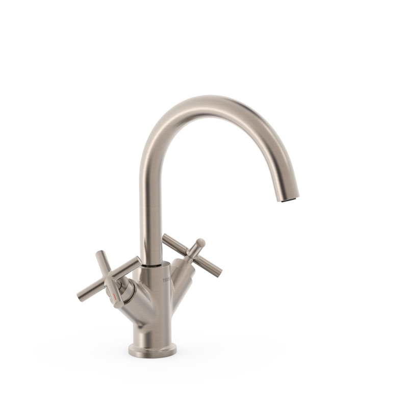 Bateria dwuuchwytowa wysoka umywalkowa MONTBLANC stal TRES 28320301AC