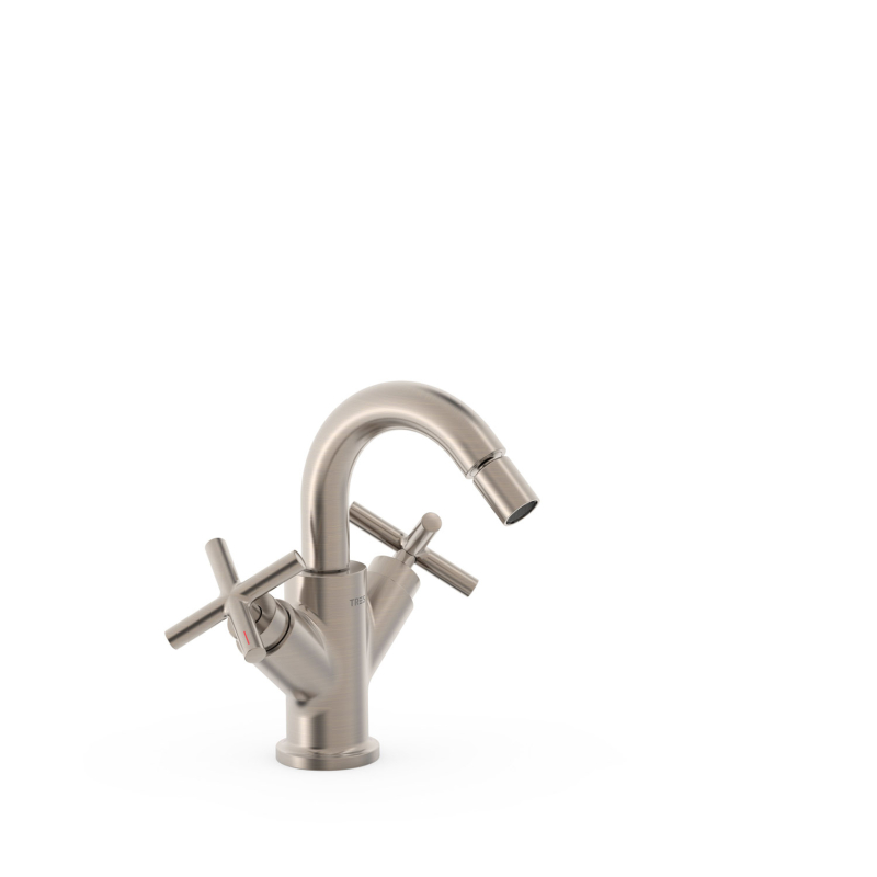 Bateria dwuuchwytowa do bidetu MONTBLANC stal TRES 28312001AC