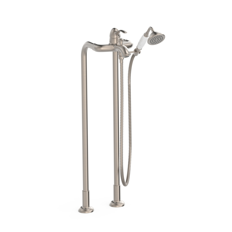 Bateria jednouchwytowa podłogowa wannowa i prysznicowa TRES CLASIC stal TRES 24219402AC