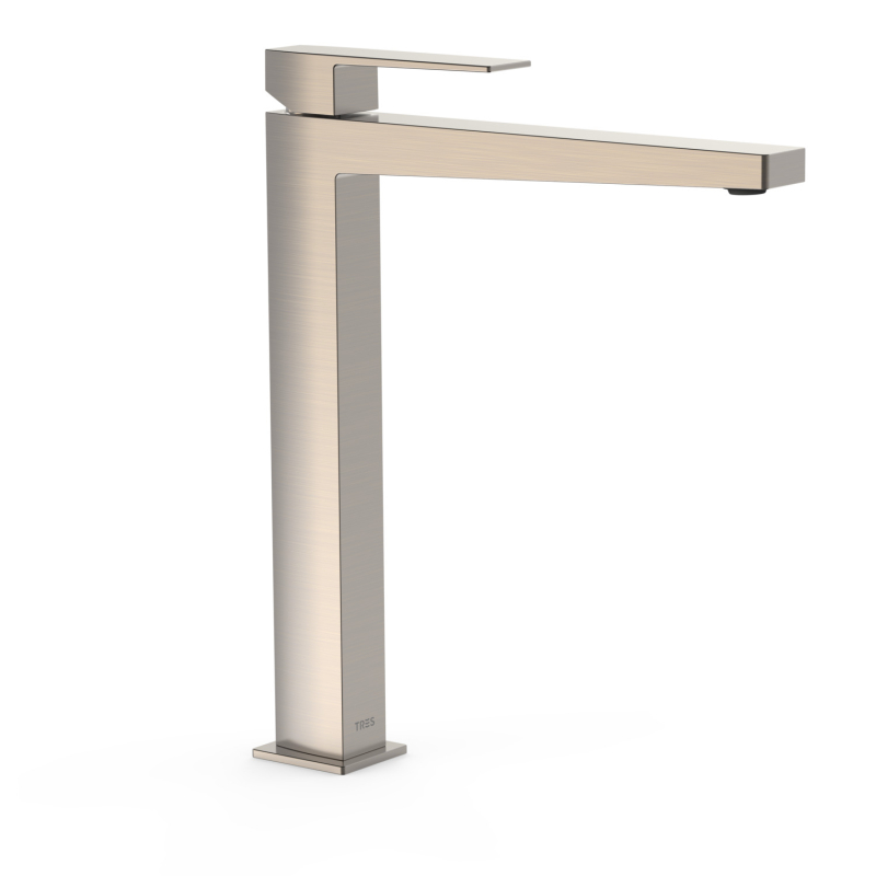 Bateria jednouchwytowa umywalkowa XXL SLIM stal TRES 20210305AC