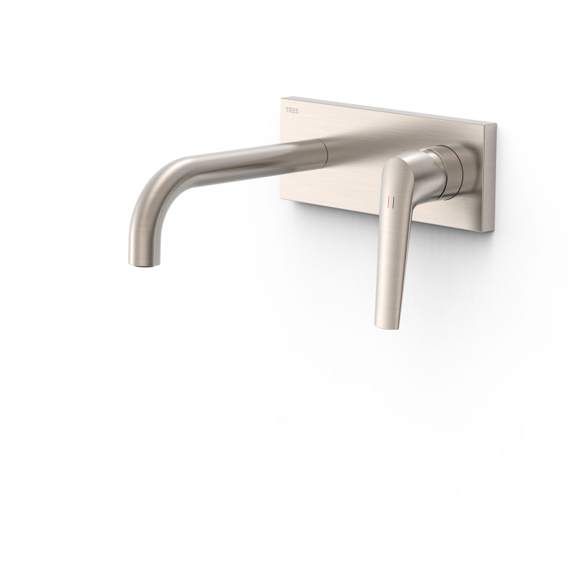 Elementy zewnętrzne do podtynkowego korpusu baterii umywalkowej FUJI stal TRES 28130023AC