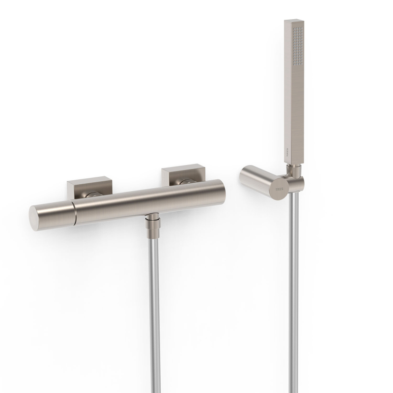Bateria jednouchwytowa ścienna prysznicowa PROJECT-TRES stal TRES 21116701AC