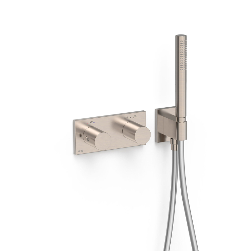 Bateria termostatyczna podtynkowa 2-drożna B-SYSTEM stal TRES 30735201AC