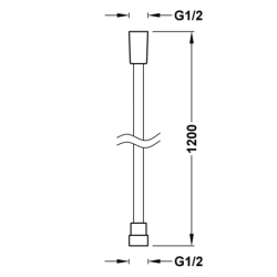 Satynowy wąż stal TRES 913460912AC