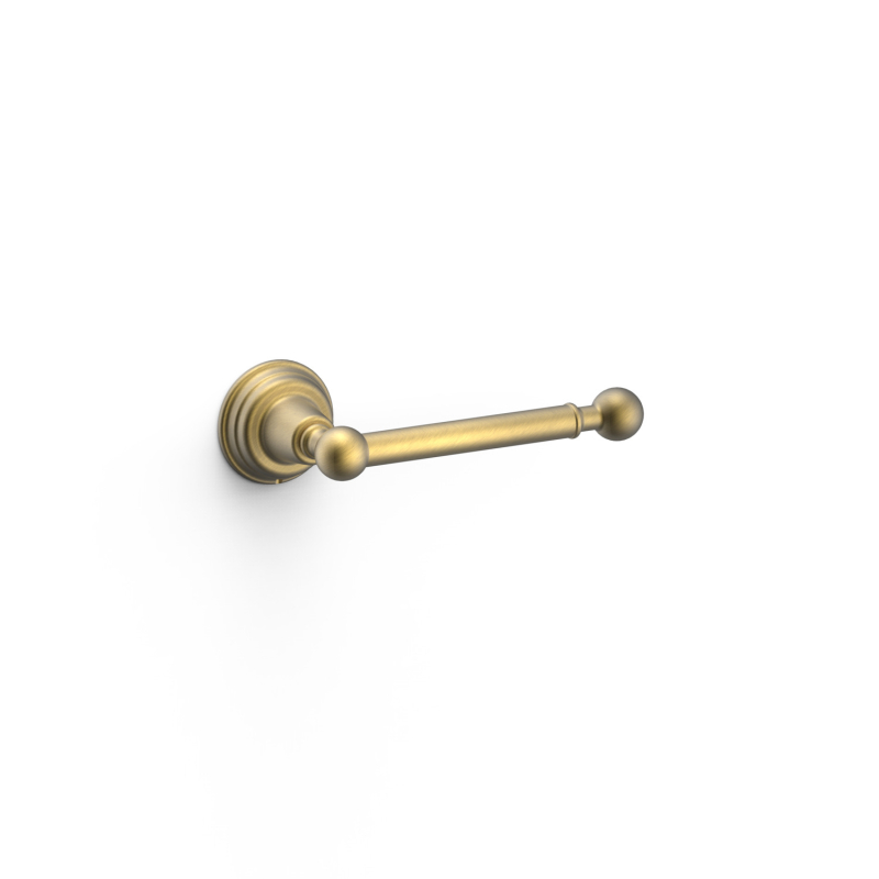 Uchwyt na papier toaletowy bez klapy mosiądz antyczny matowy TRES 12423606LM