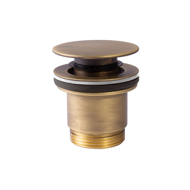 Click-clack Simple-rapid do umywalki mosiądz antyczny matowy TRES 24284001LM