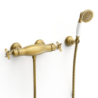 Bateria termostatyczna naścienna prysznicowa TRES CLASIC mosiądz antyczny TRES 24216409LV