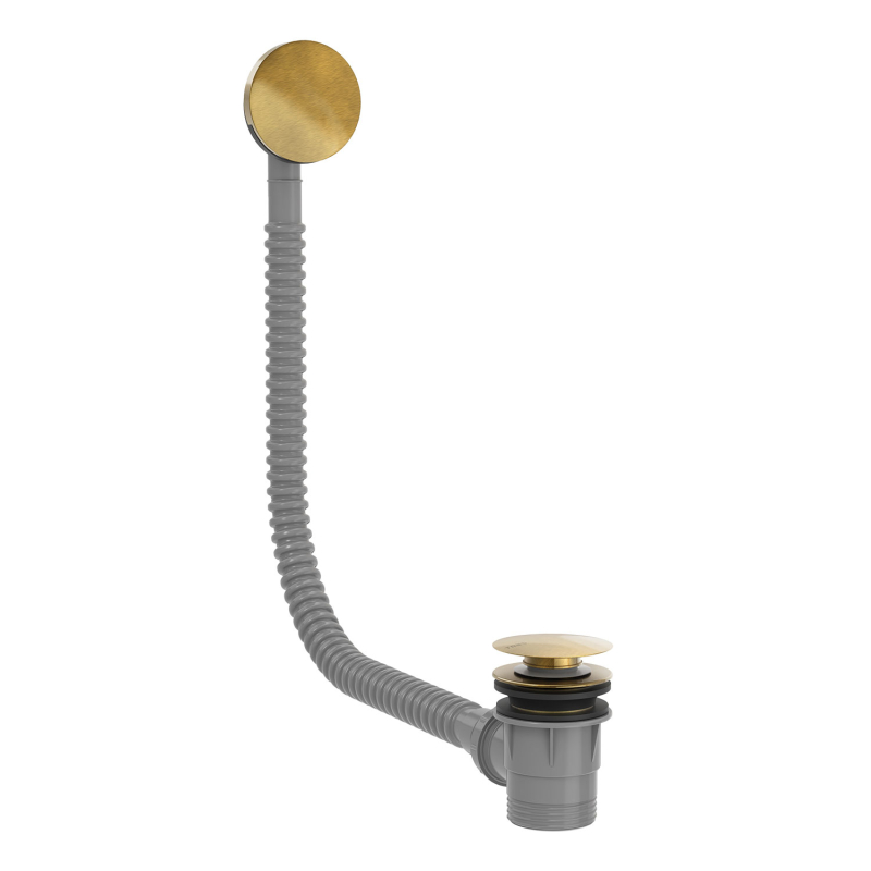 Click-clack do wanny z przelewem mosiądz antyczny TRES 03453420LV