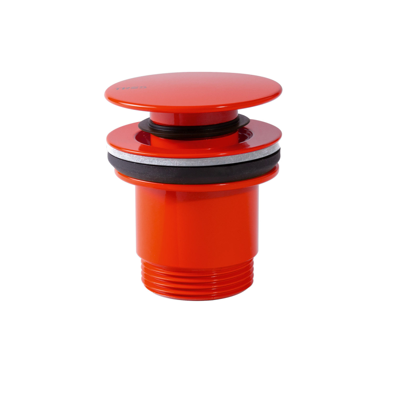 Click-clack Simple-rapid do umywalki czerwień TRES 24284001RO