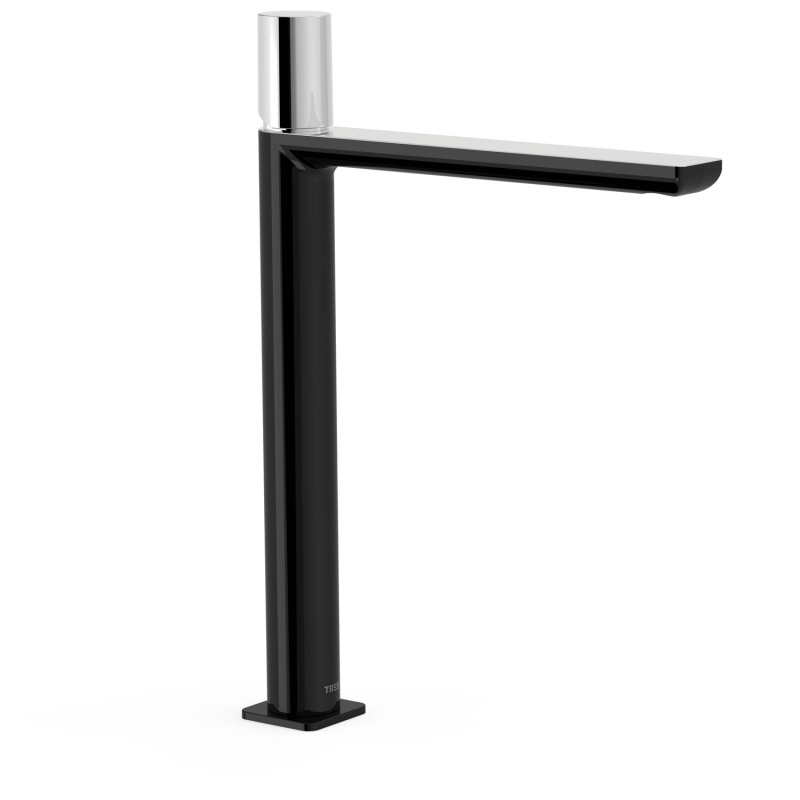 Bateria jednouchwytowa umywalkowa XXL LOFT czerń-chrom TRES 20020306NE
