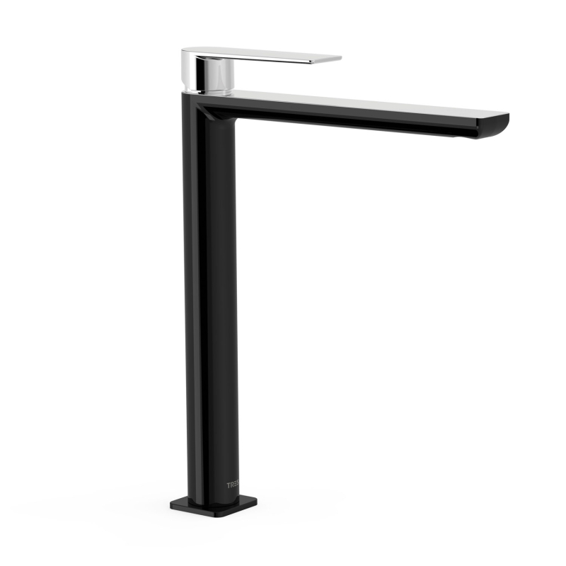 Bateria jednouchwytowa umywalkowa XXL LOFT czerń-chrom TRES 20020305NE