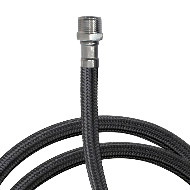 Wąż do natrysku fryzjerskiego czerń-chrom TRES 9134887