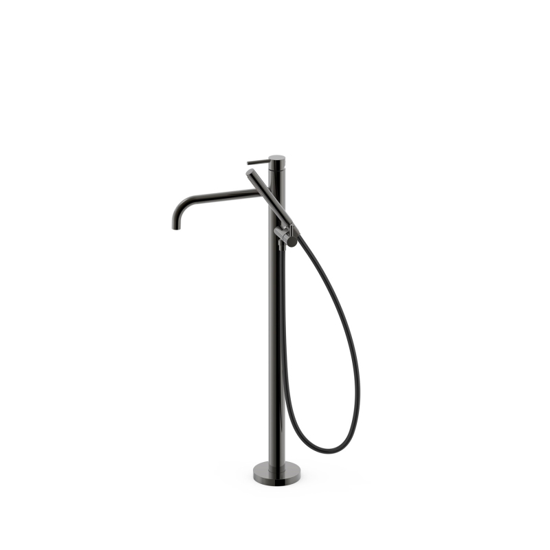 Bateria jednouchwytowa podłogowa wannowa i prysznicowa STUDY czerń metalizowana TRES 26247005KM