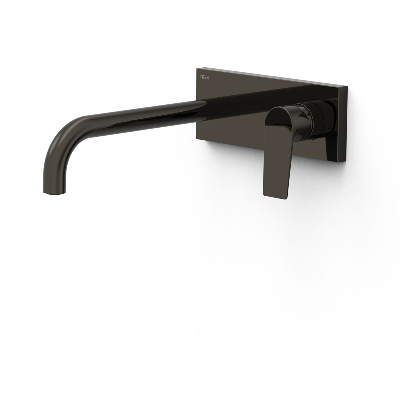 Elementy zewnętrzne do podtynkowego korpusu baterii umywalkowej PROJECT-TRES czerń metalizowana TRES 21130032KM