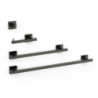 Zestaw 2 Haczyk na ręcznik + 1 Uchwyt na papier toaletowy bez klapy + 1 Wieszak czerń metalizowana TRES 09598101KM