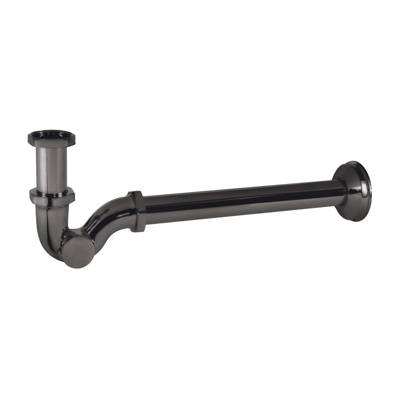 Syfon teleskopowy z regulacją do umywalki czerń metalizowana TRES 03463820KM
