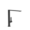 Bateria jednouchwytowa XXL umywalkowa z boczną dźwignią PROJECT-TRES czerń matowa TRES 21140501NM