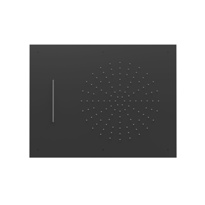 Deszczownica podtynkowa sufitowa czerń matowa TRES 29997001NM