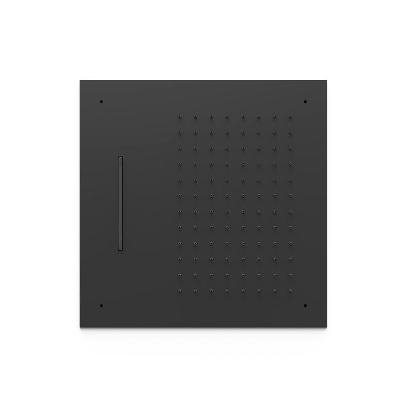 Deszczownica podtynkowa sufitowa czerń matowa TRES 29995501NM