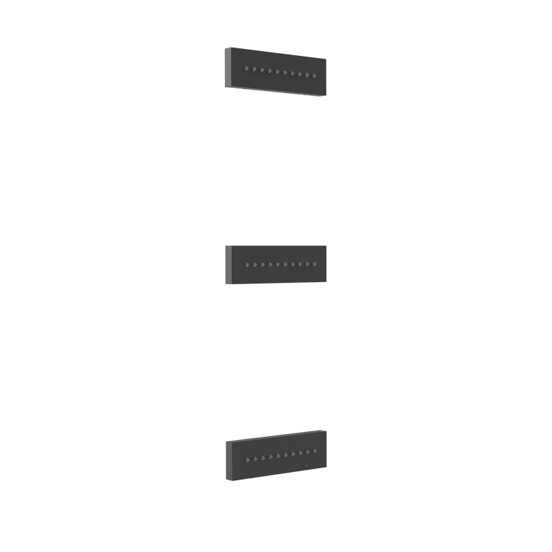 3 podtynkowe dysze z hydromasażem czerń matowa TRES 29951505NM