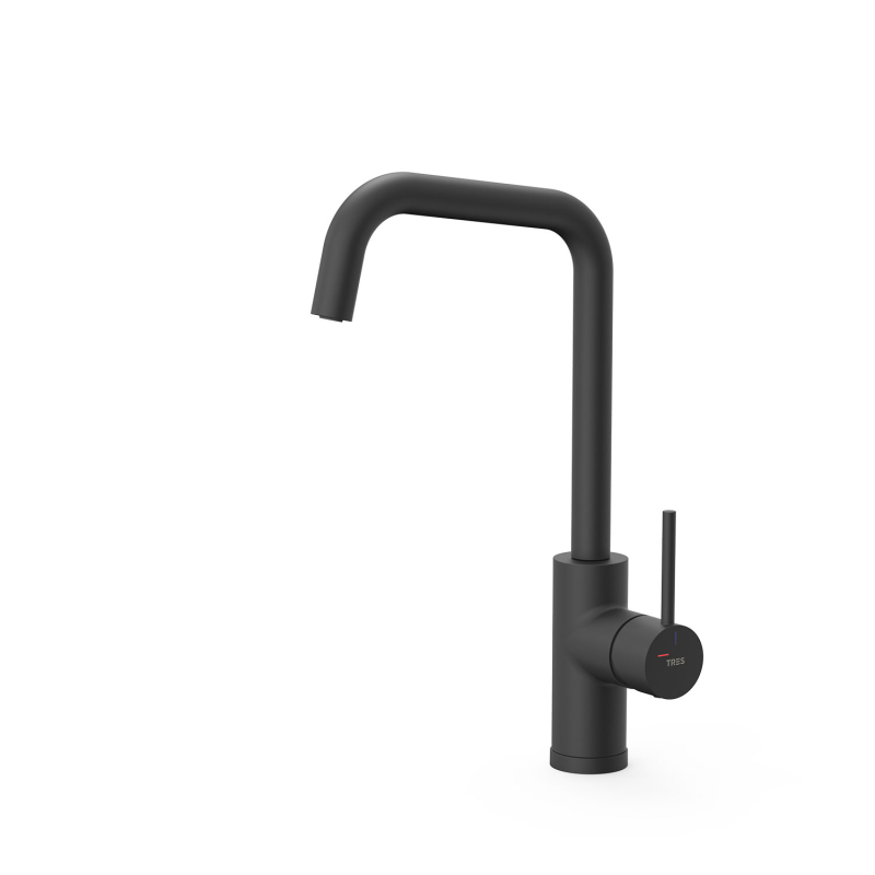 Bateria jednouchwytowa kuchenna czerń matowa TRES 23044007NM