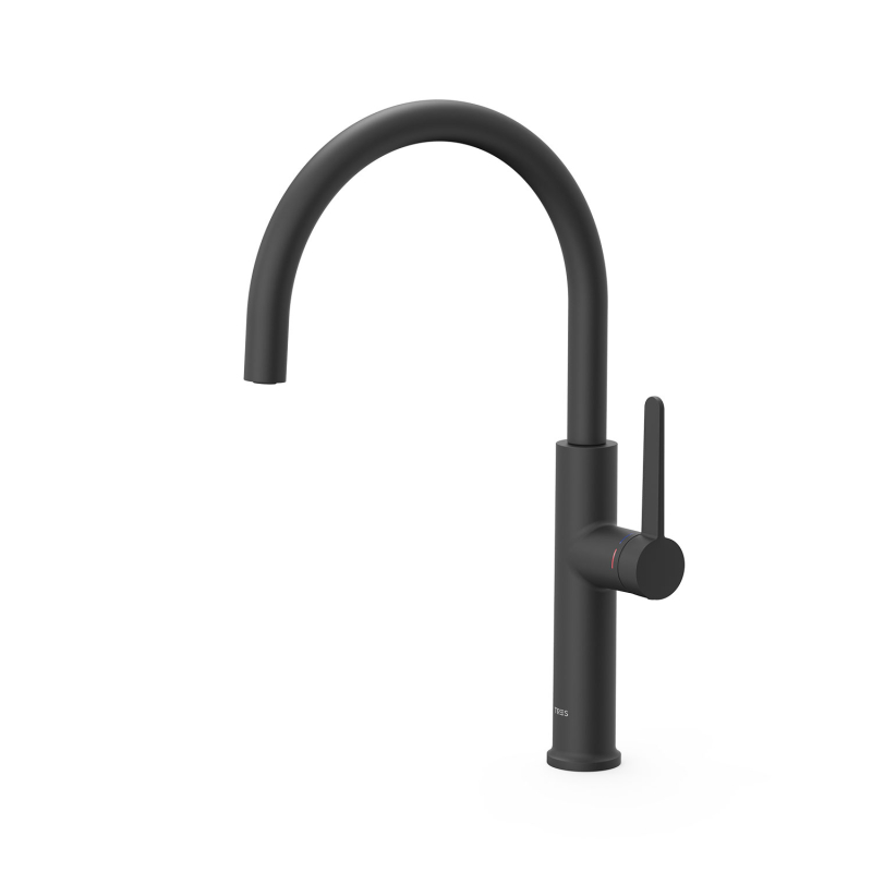 Bateria jednouchwytowa kuchenna czerń matowa TRES 23044003NM