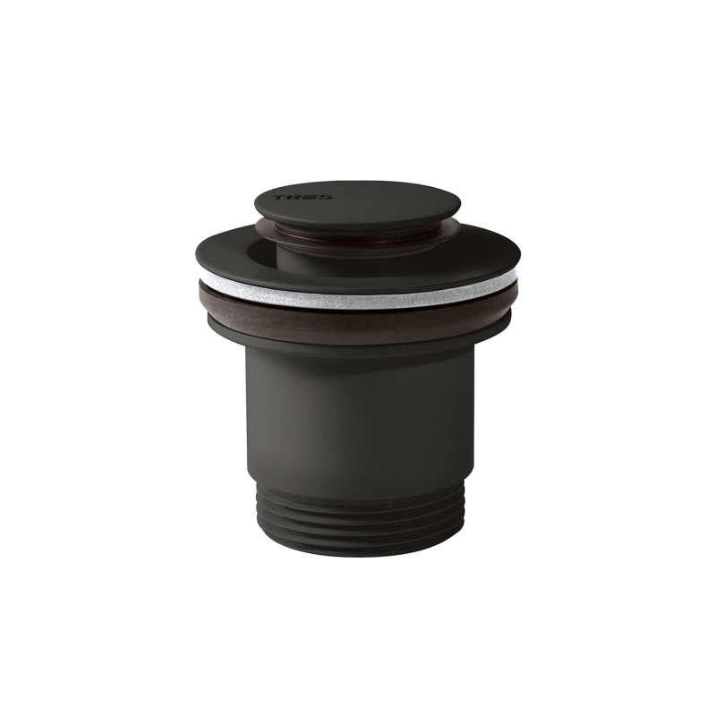 Click-clack Simple-rapid do umywalki czerń matowa TRES 24284002NM