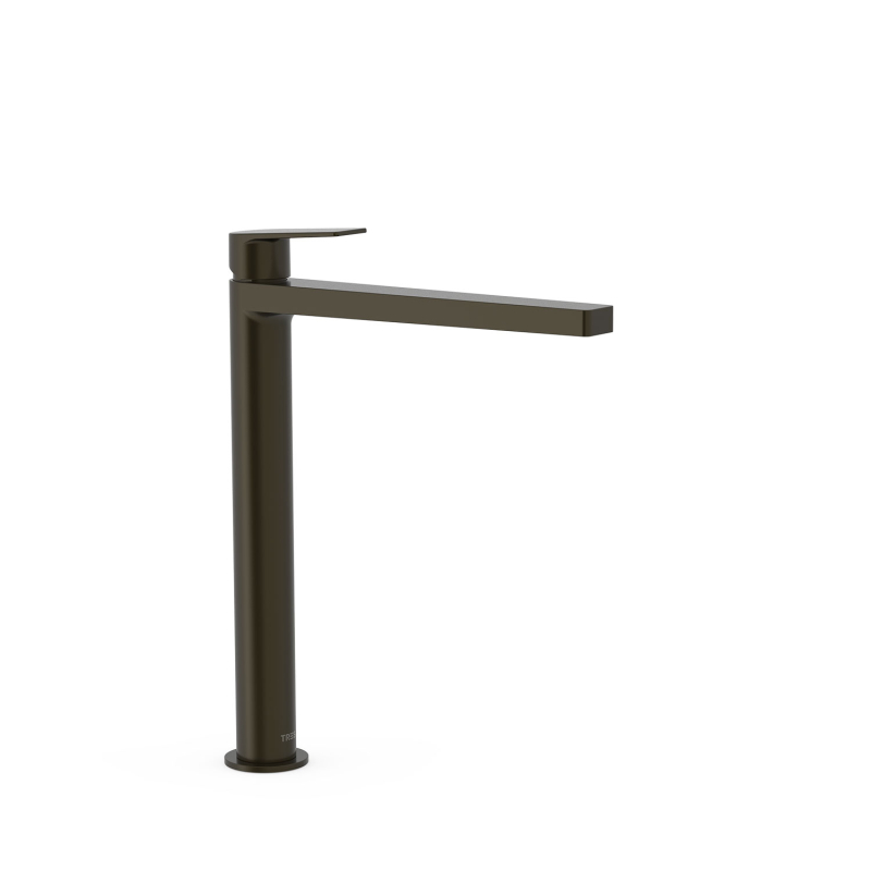 Bateria jednouchwytowa umywalkowa XXL PROJECT-TRES czarny brąz TRES 21180301KMB