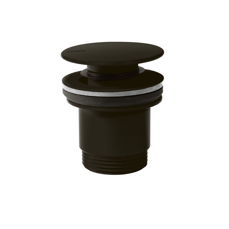 Click-clack Simple-rapid do umywalki czarny brąz TRES 24284001KMB