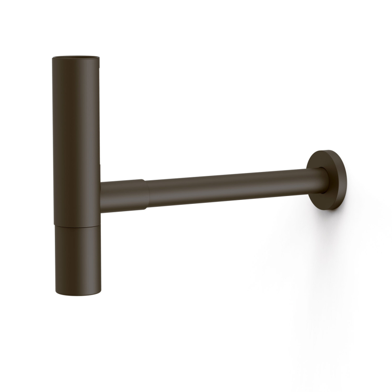 Syfon teleskopowy okrągły z odpływem do umywalki z możliwością rewizji czarny brąz TRES 16110342KMB