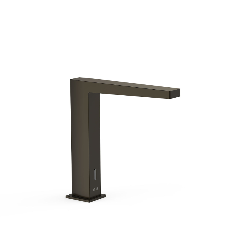 Bateria elektroniczna umywalkowa z systemem mieszania wstępnego SLIM czarny brąz TRES 20261320KMB