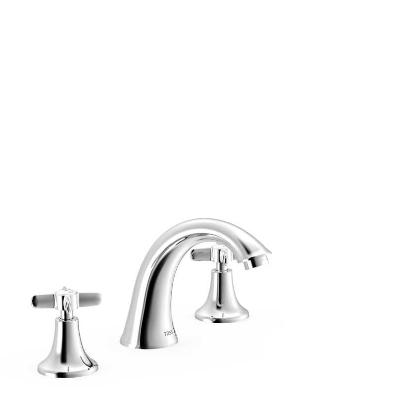 Bateria dwuuchwytowa stojąca umywalkowa TRES CLASIC chrom TRES 24210601