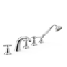 Bateria dwuuchwytowa z montażem na krawędzi wanny TRES CLASIC chrom TRES 24214602