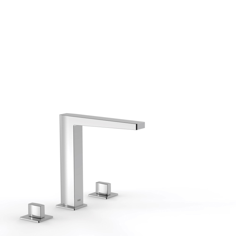 Bateria dwuuchwytowa stojąca umywalkowa SLIM chrom TRES 20210501