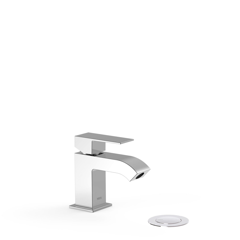 Bateria jednouchwytowa umywalkowa z automatycznym spustem CUADRO chrom TRES 106103DA