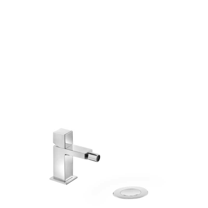 Bateria jednouchwytowa do bidetu z automatycznym spustem CUADRO chrom TRES 00712001D