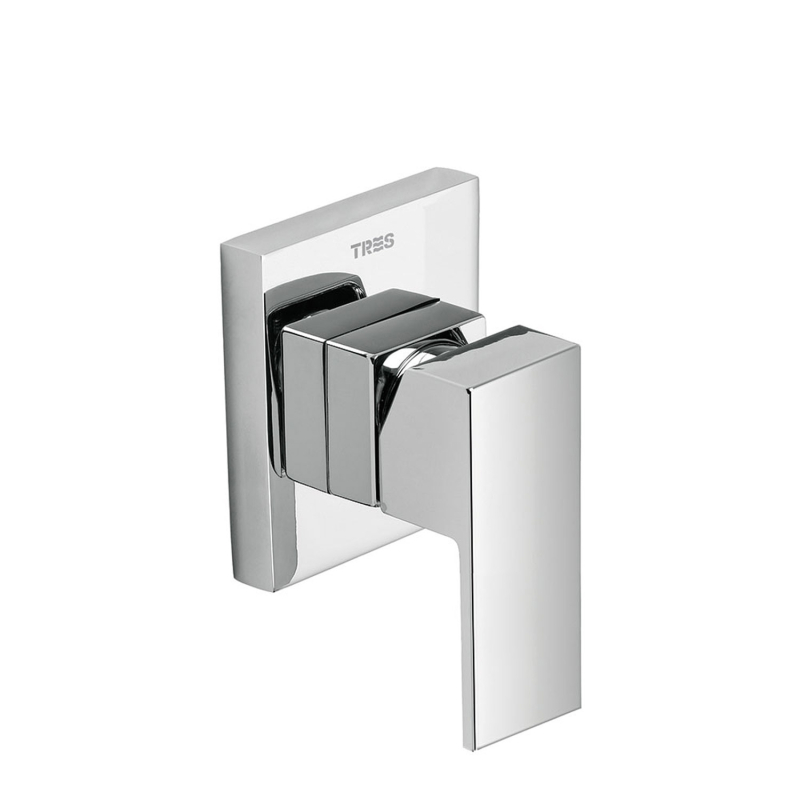 Bateria jednouchwytowa podtynkowa 1-drożna prysznicowa CUADRO chrom TRES 106177
