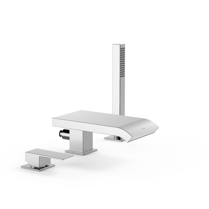 Bateria jednouchwytowa z montażem na krawędzi wanny CUADRO chrom TRES 10616102