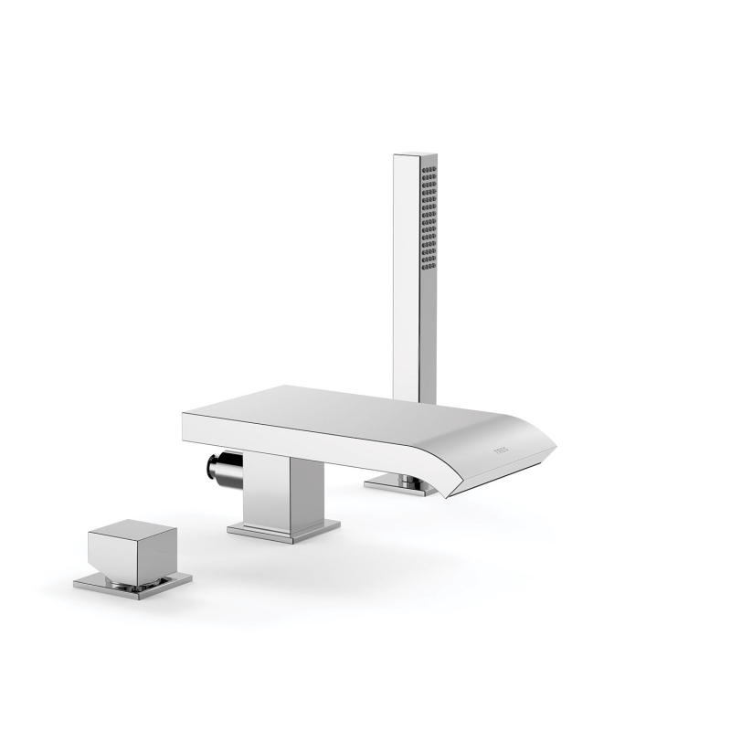 Bateria jednouchwytowa z montażem na krawędzi wanny CUADRO chrom TRES 10716102