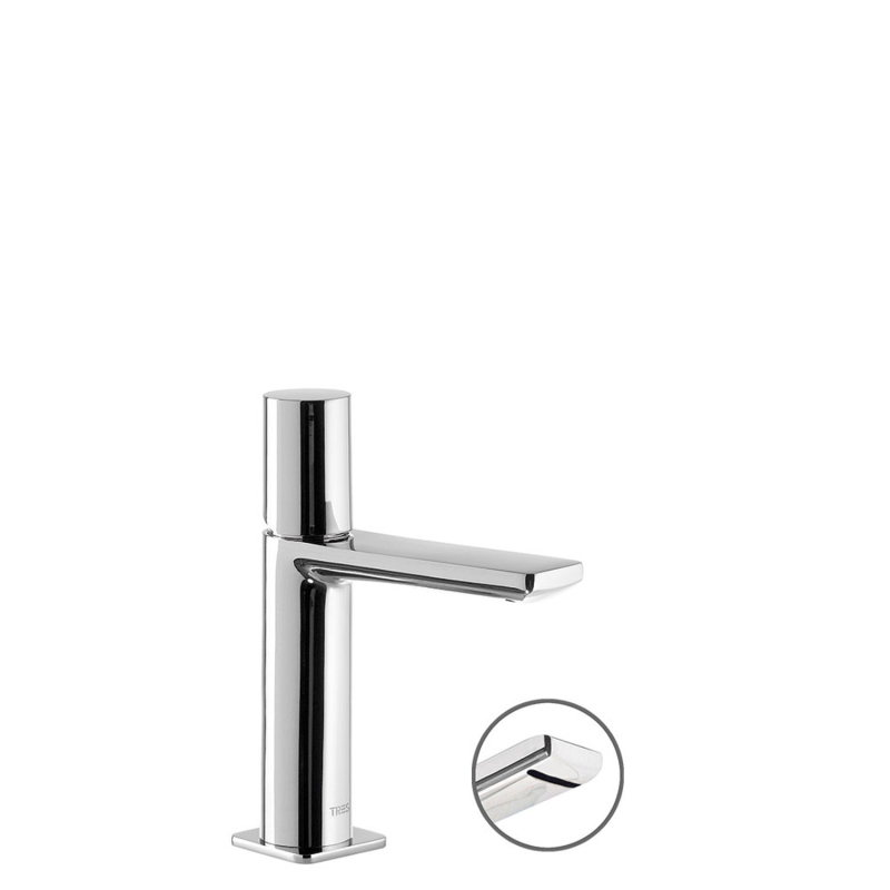 Bateria jednouchwytowa umywalkowa z automatycznym spustem LOFT chrom TRES 20010102D